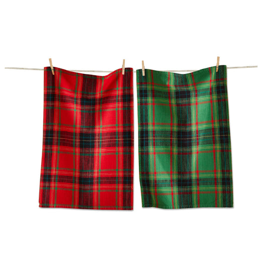 HOLIDAY PLAID DISHTOWEL SET