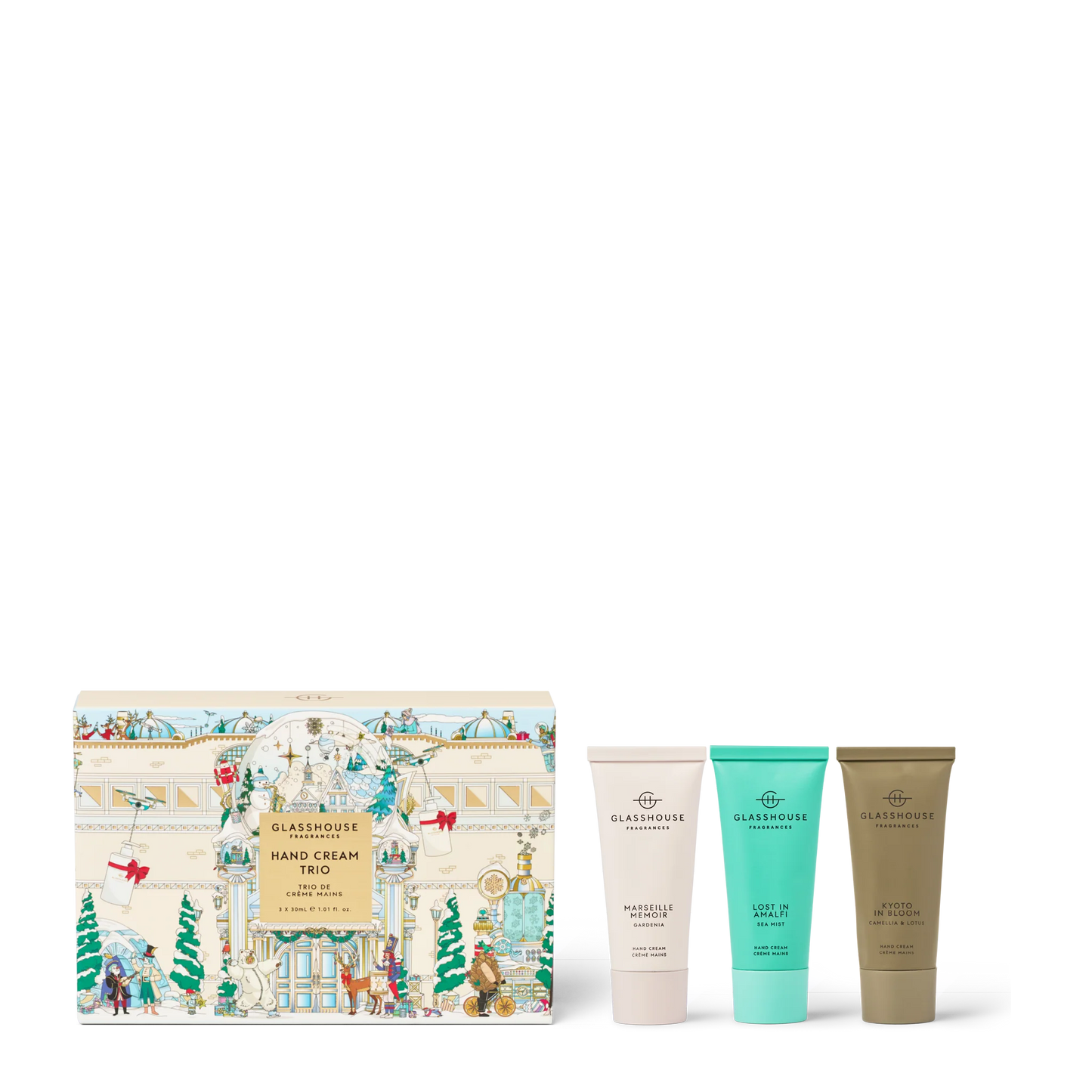 Glasshouse Christmas Hand Cream Trio