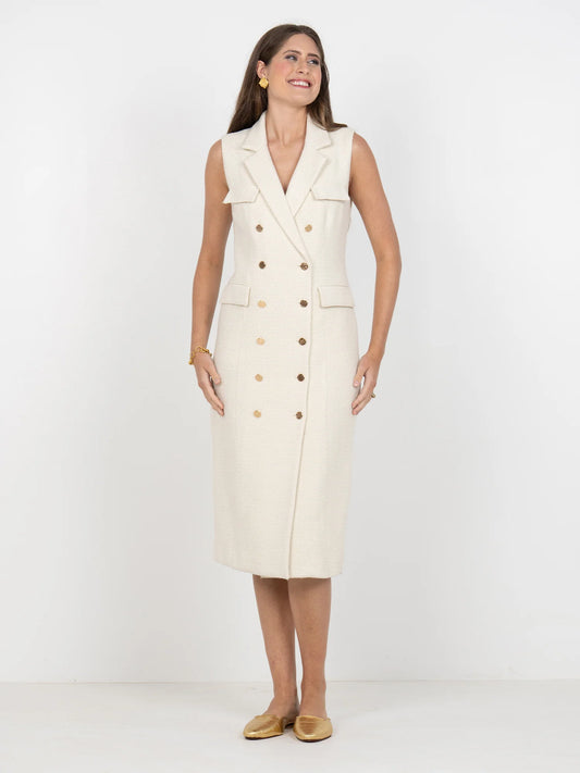 Kelly Dress - Winter White