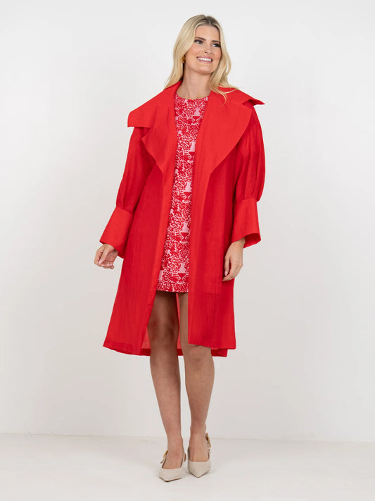 Manhattan Coat - Cardinal Red
