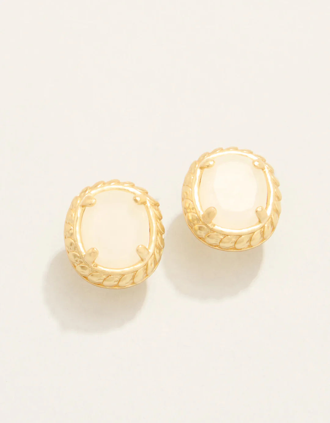 Karina Stud Earrings White