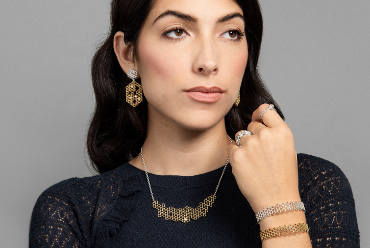 Hive Honeycomb Necklace