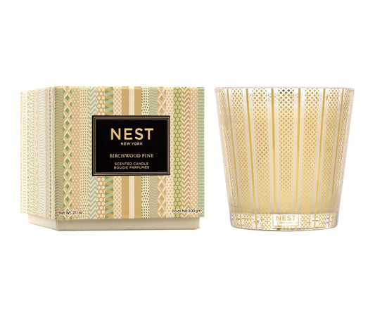 NEST Birchwood Pine 3-Wick Candle
