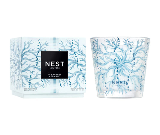NEST Ocean Mist & Sea Salt Decorative 3-Wick Candle