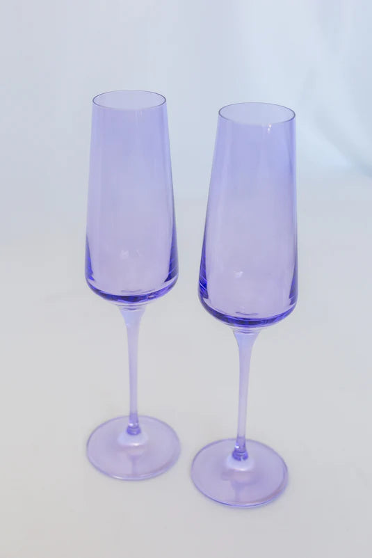 ESTELLE COLORED CHAMPAGNE FLUTE
