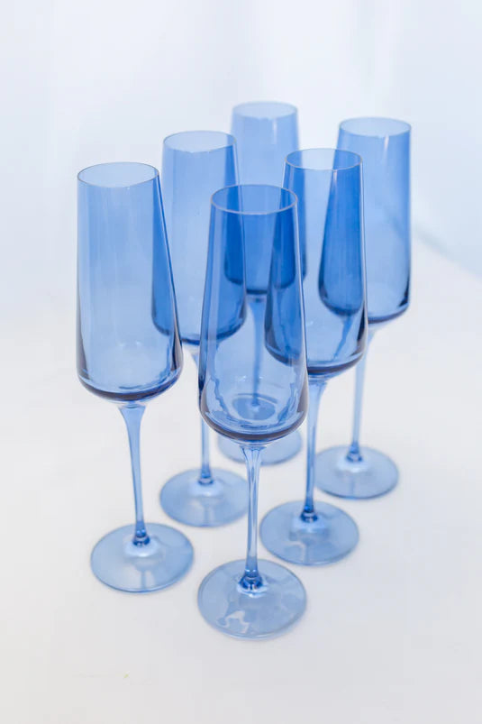 ESTELLE COLORED CHAMPAGNE FLUTE