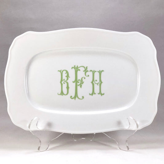 HP Rectangular Scrolled Platter