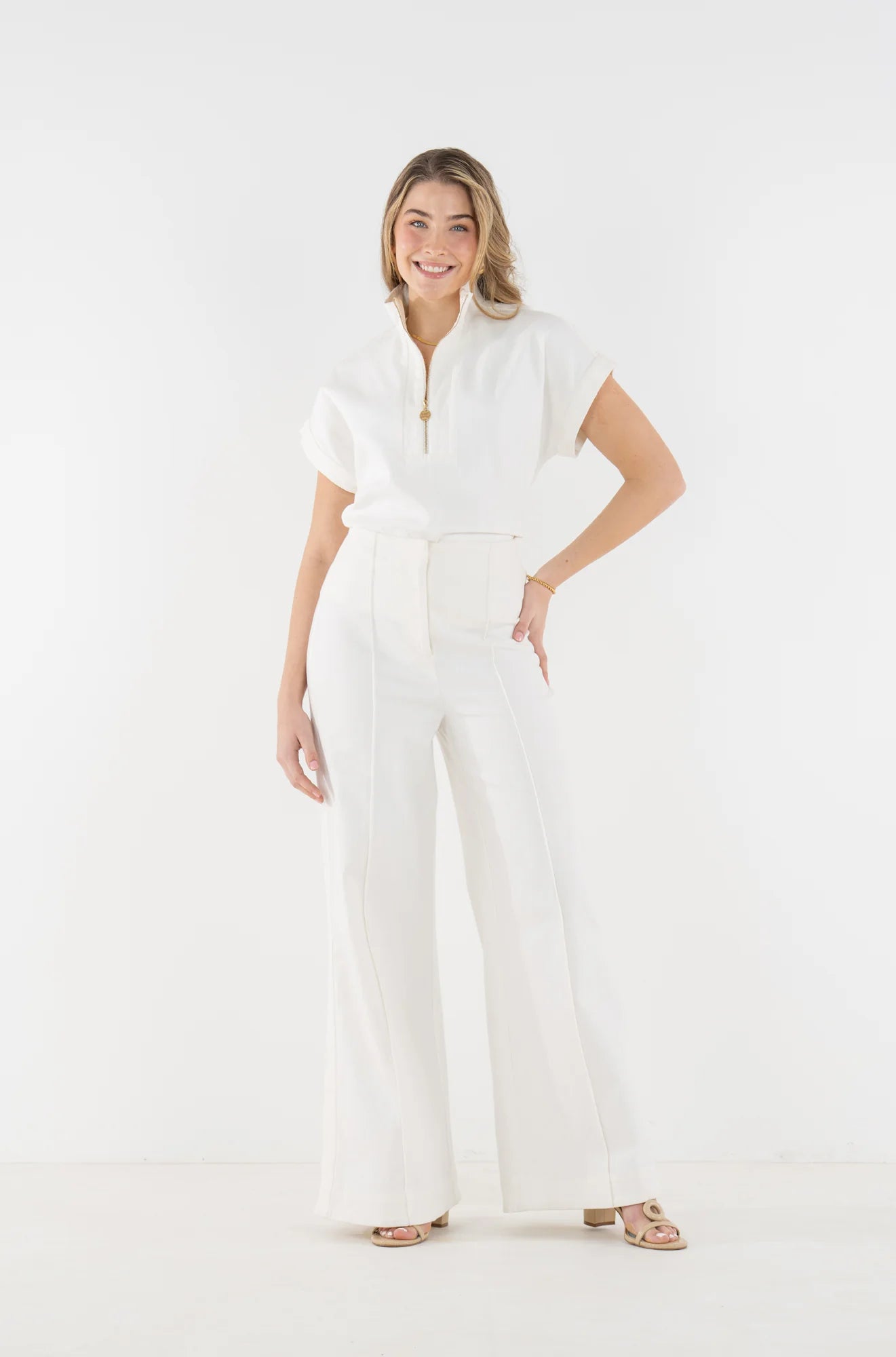 Poppy Pullover - Gardenia Denim
