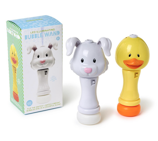 Spring Bubbles LED Illuminating Bubble Wand Blower