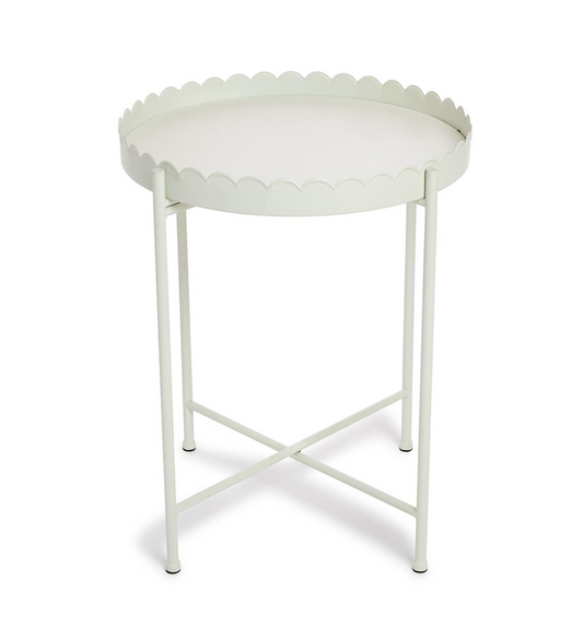 Scallop Edge Round Side/Accent Table