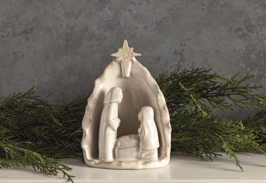 Stoneware Nativity