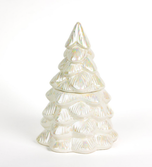 Sweet Grace Collection #070 White Iridescent Christmas Tree