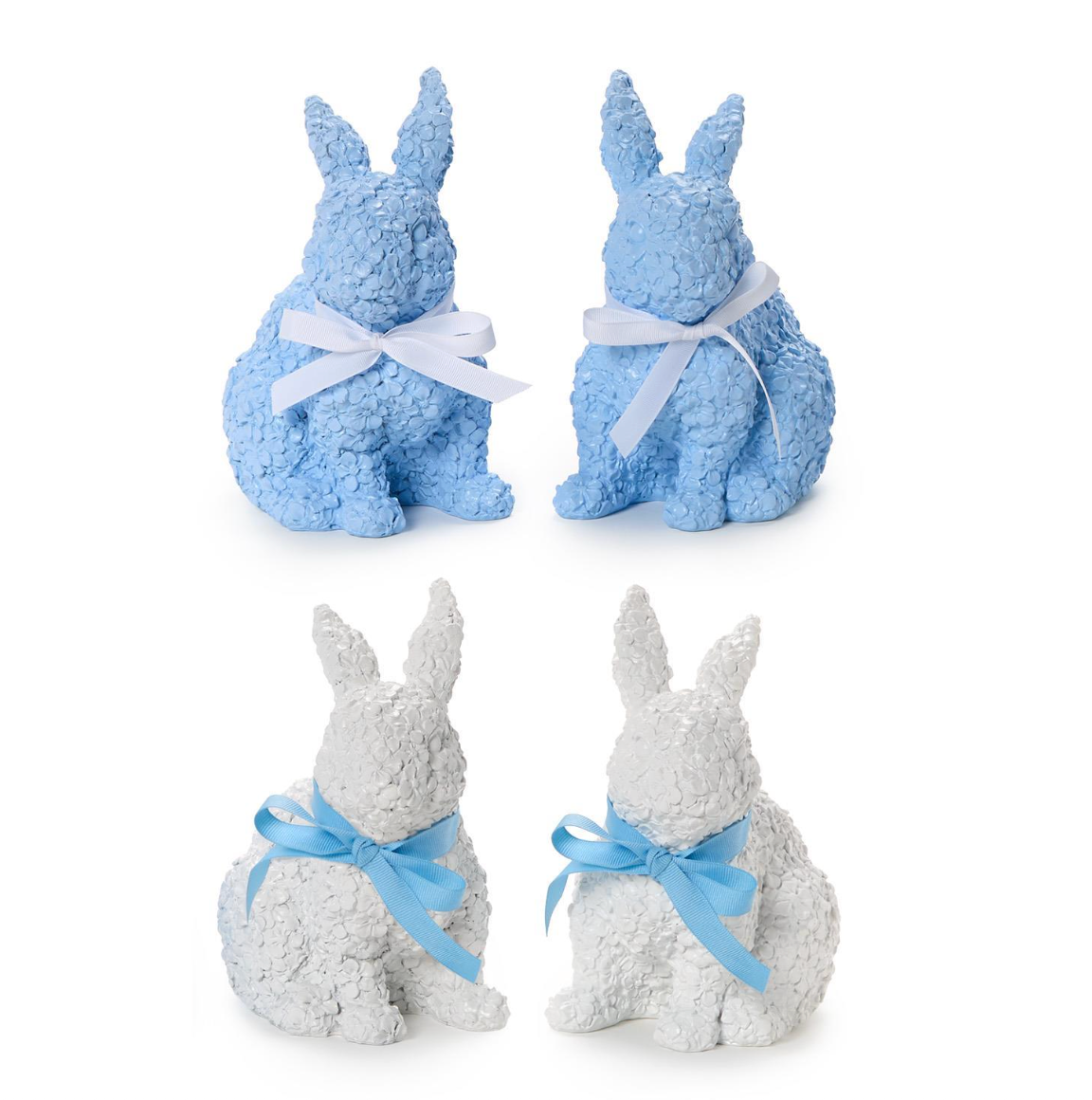 Easter Bunnies with Floral Relief Pattern