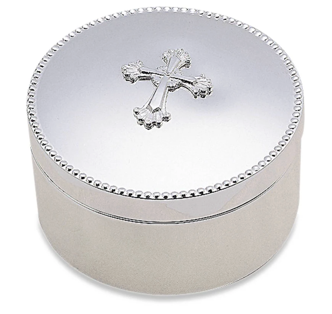 Abbey Cross Silverplate Keepsake Box