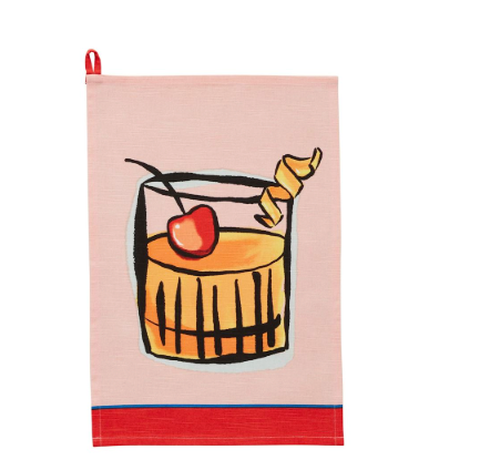 Colored Trim Cocktail Towels