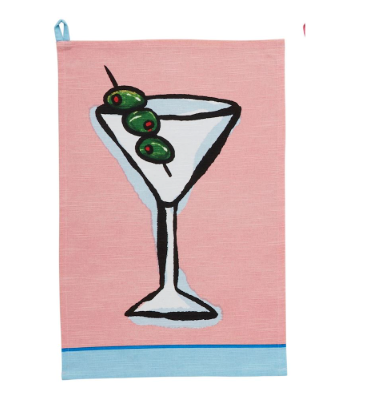 Colored Trim Cocktail Towels
