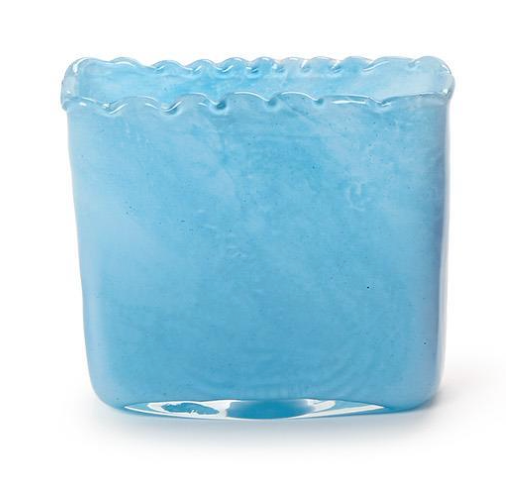 Marbled Scalloped Vase