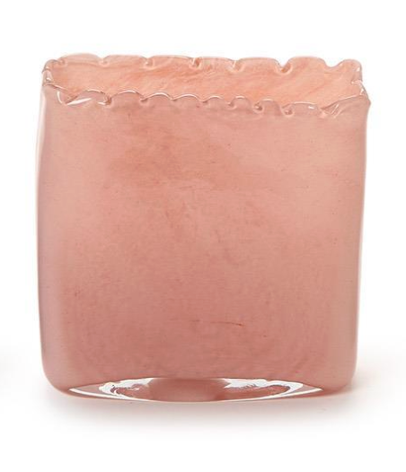 Marbled Scalloped Vase