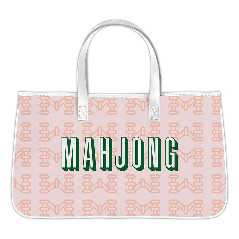 Mahjong Canvas Tote