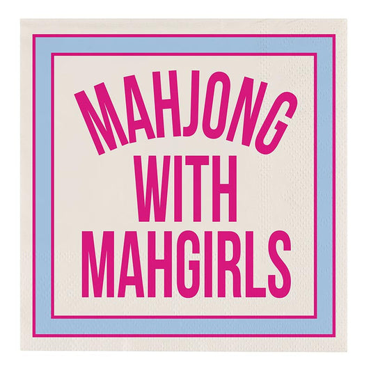Beverage Napkins - Mahjong w/ Mah Girls