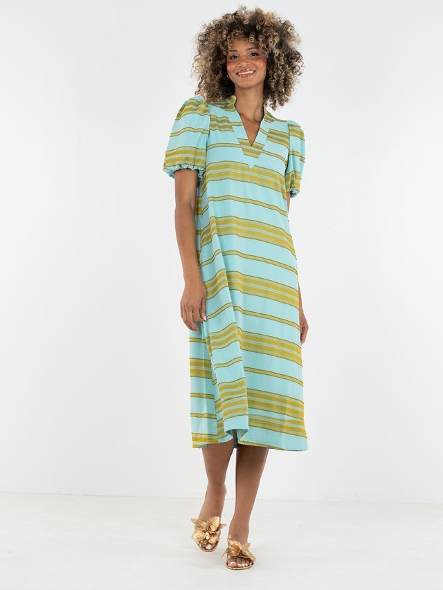 Hampton Dress - Fringe Stripe