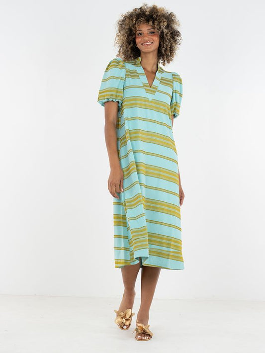 Hampton Dress - Fringe Stripe