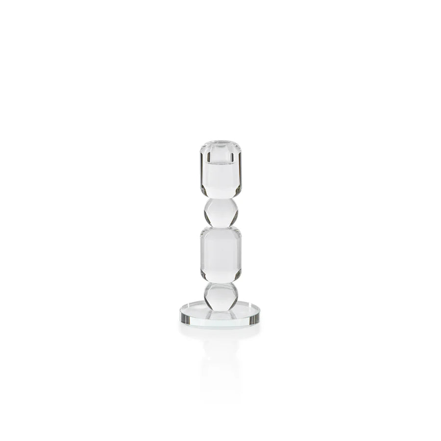 Luisa Crystal Glass Taper Holder
