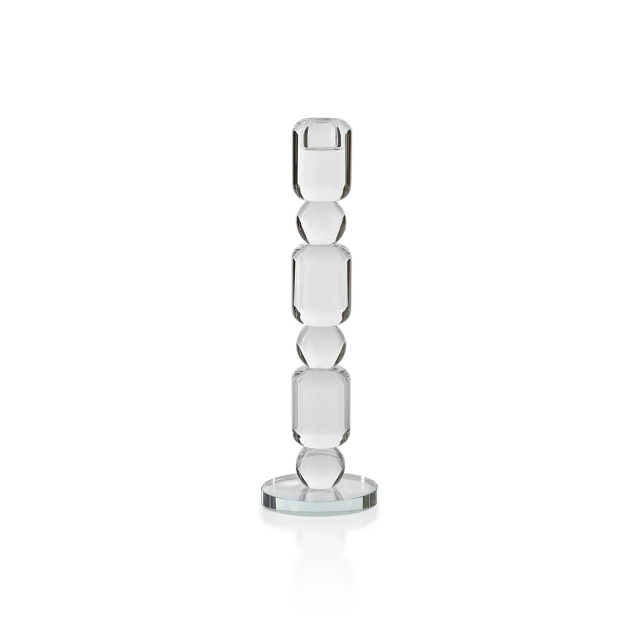 Luisa Crystal Glass Taper Holder