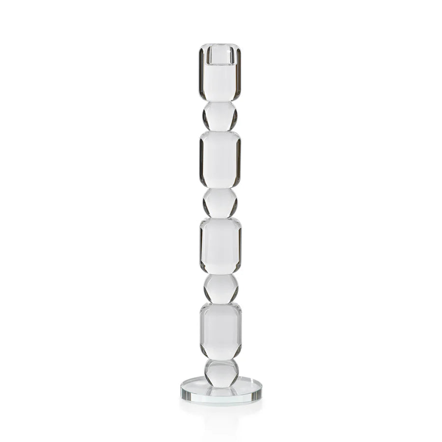 Luisa Crystal Glass Taper Holder