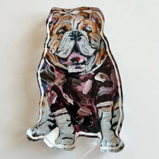 "Bulldogs Maroon" Acrylic