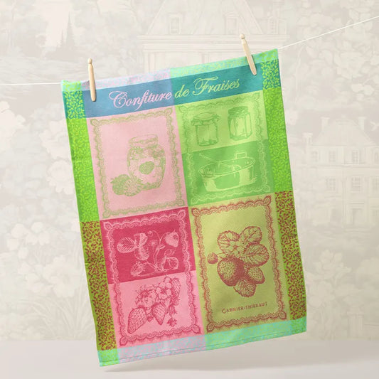 Garnier Thiebaut Confiture De Fraises Printemps Jacquard Kitchen Towel