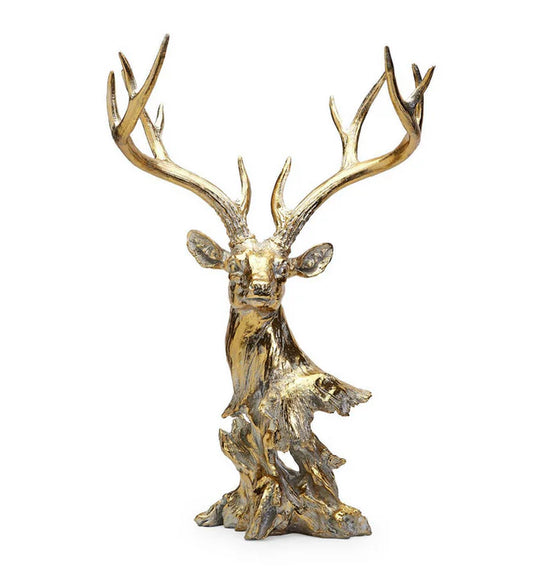 Rustic Gold Deer Decor