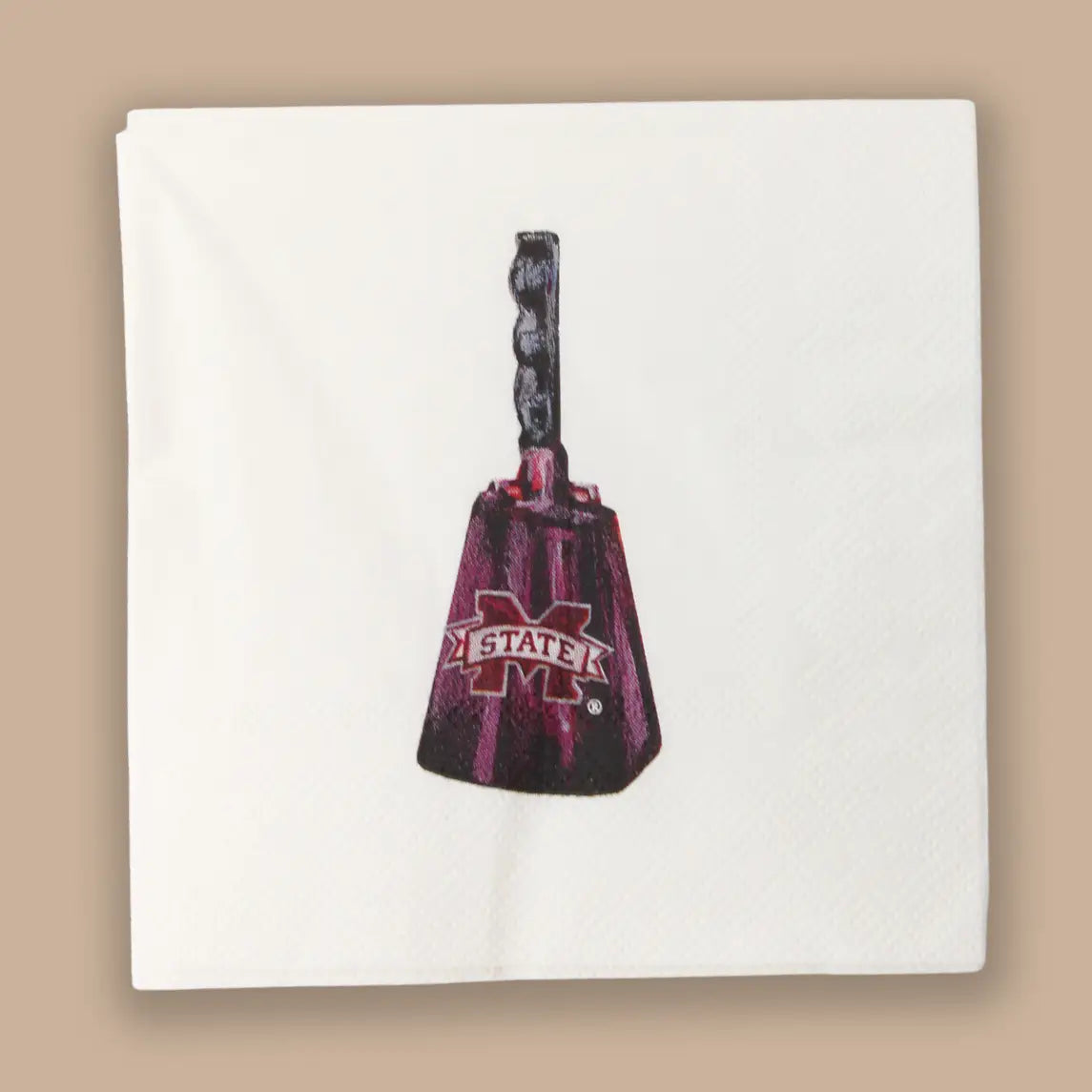 Ms State Cowbell Napkin Set - Cocktail