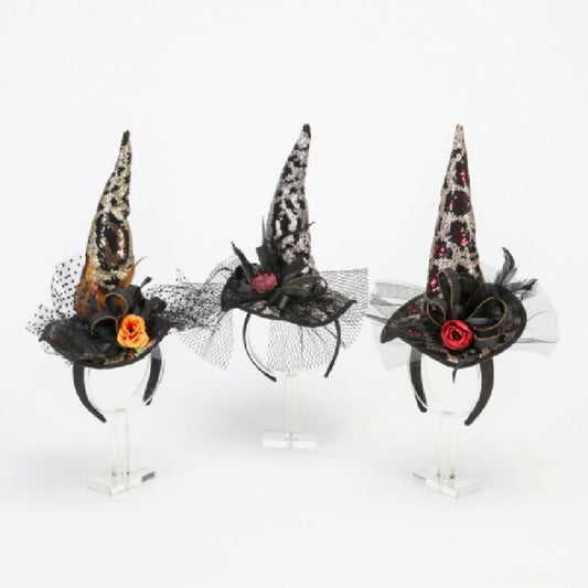 Animal Print Witch Hat Headband