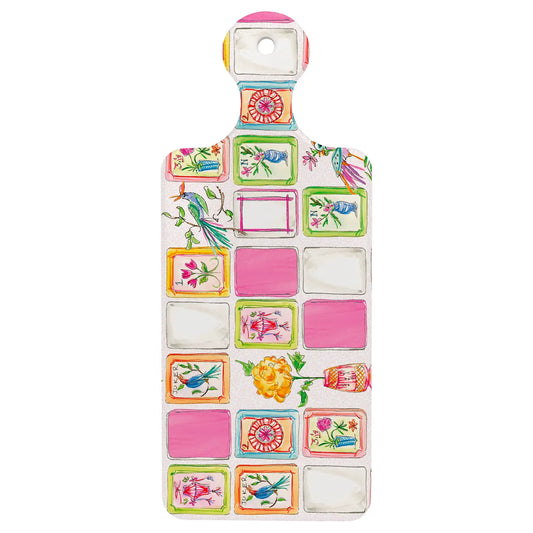 Mahjong Pink Ceramic Cuterie Board