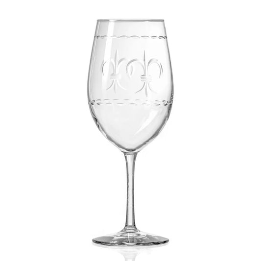Fleur De Lis 18oz All Purpose Wine Glass