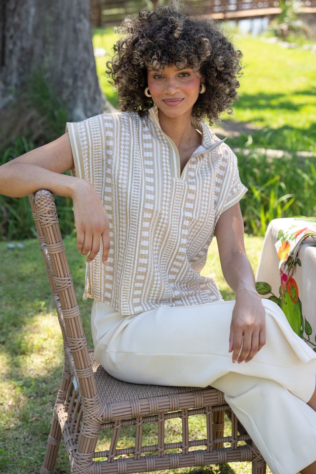 Riviera Top - Piazza Stripe