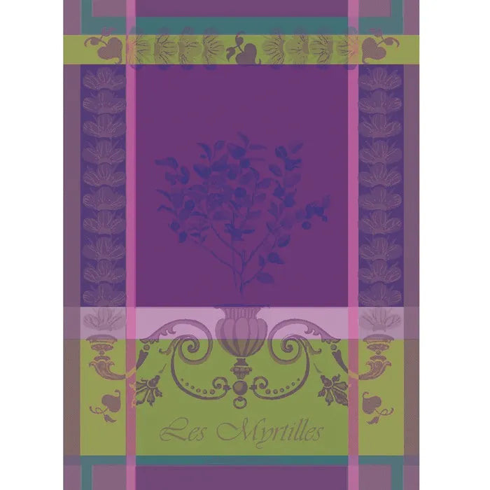 Myrtilles Violet Jacquard Kitchen Towel