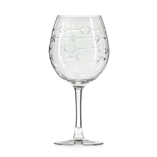 Rolf School of Fish 18oz Balloon Red Wine Glass