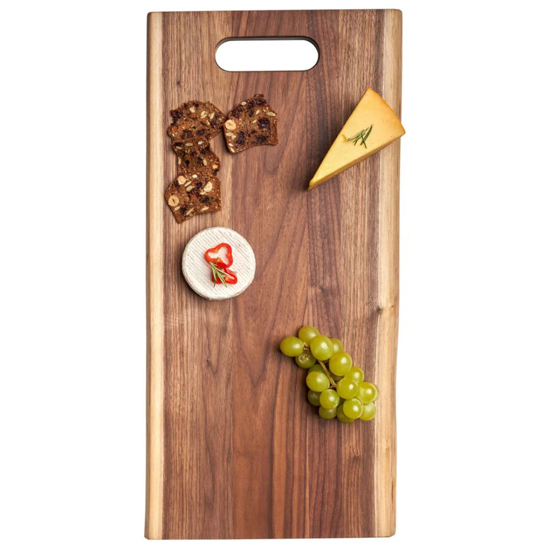 Live Edge Walnut Single Handle Charcuterie Board