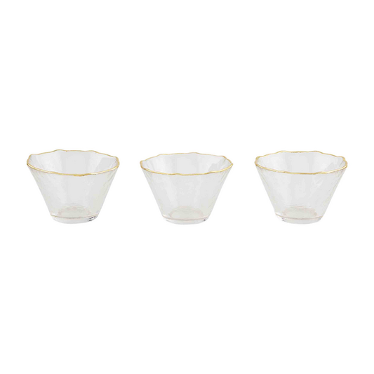 GOLD EDGE GLASS RAMEKIN